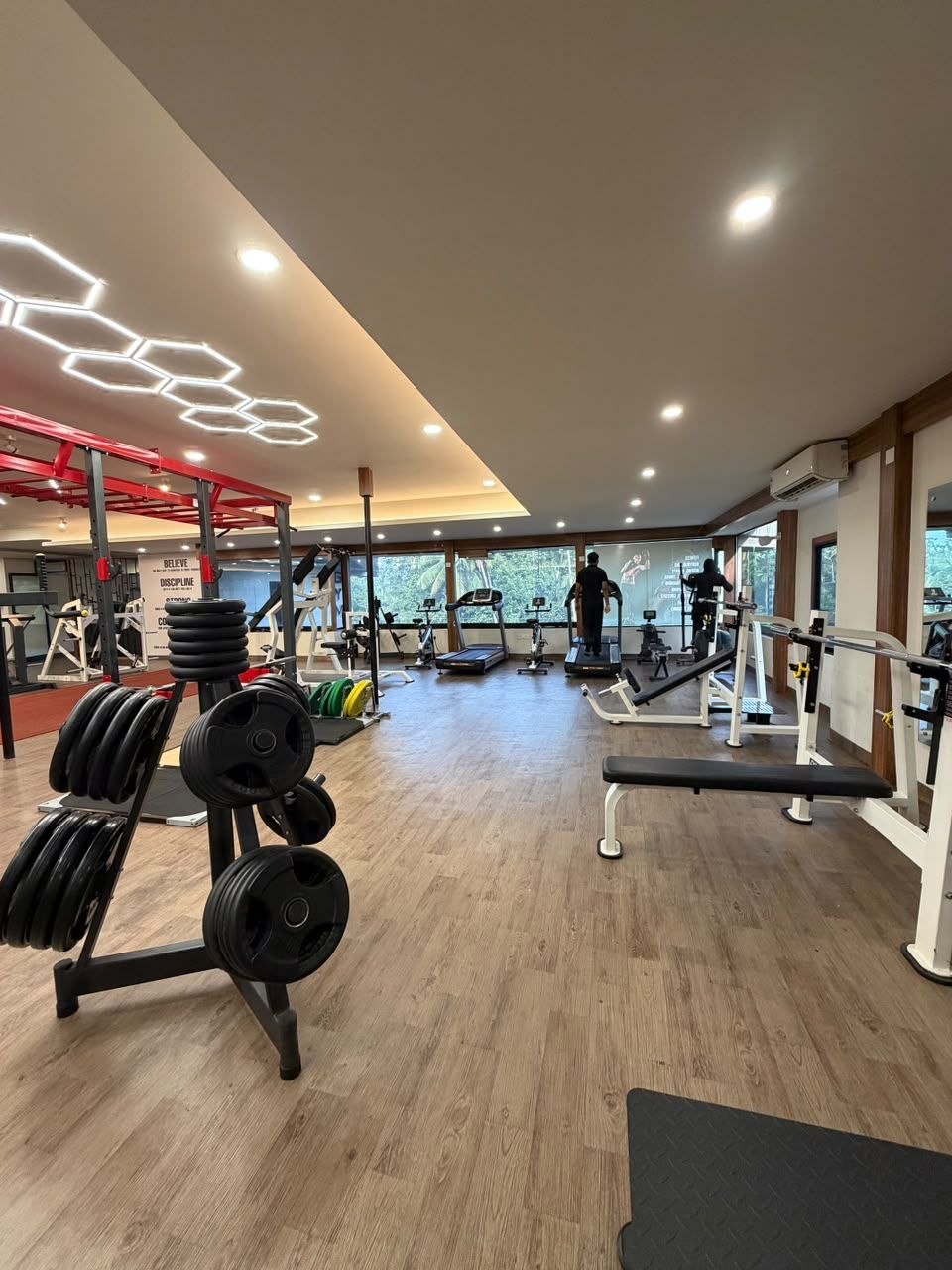 Inside Liger Fitness Chelavoor - training area and premium equipment