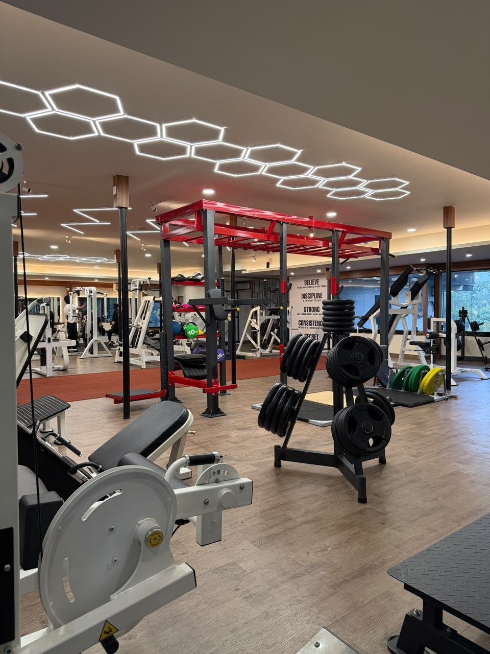 Inside Liger Fitness Chelavoor - training area and premium equipment