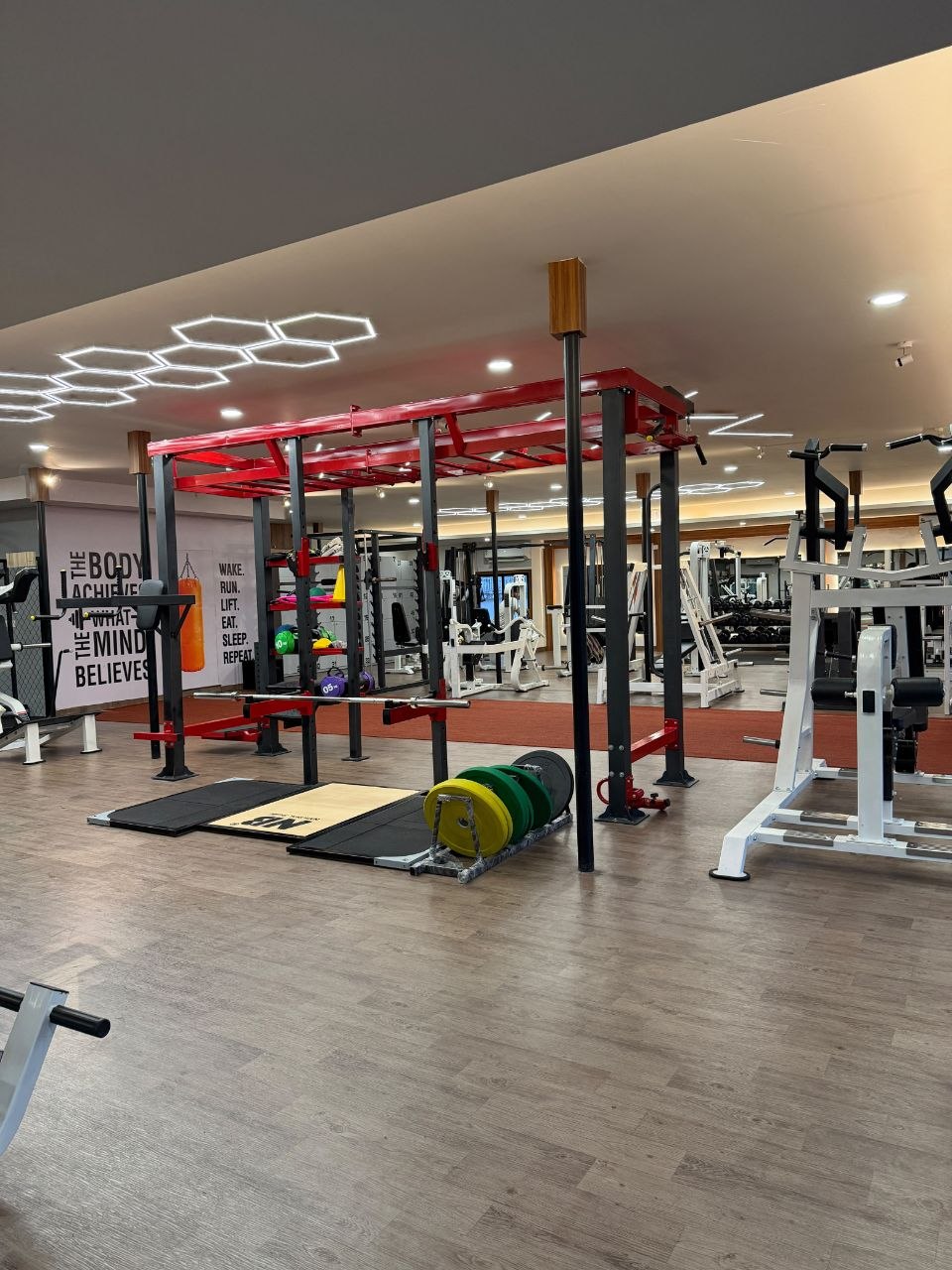Inside Liger Fitness Chelavoor - training area and premium equipment
